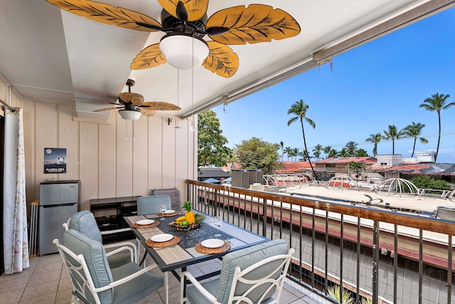 75-5719 Kona Plz Unit 203, Kailua-Kona, HI 96740 - balcony with ceiling fan