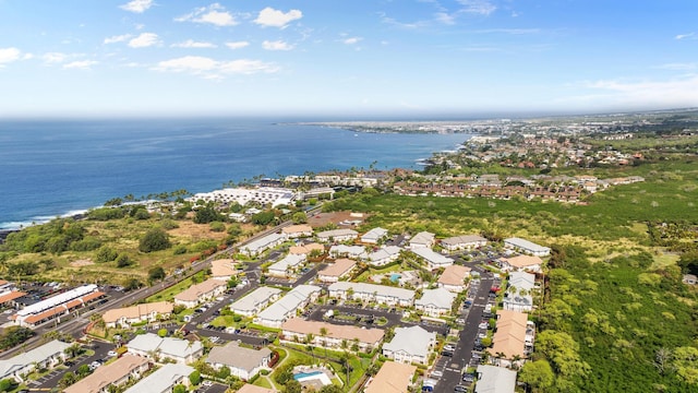 75-6081 Alii Dr Unit V106, Kailua-Kona, HI 96740 - aerial overview of property's location featuring a nearby body of water and nearby suburban area