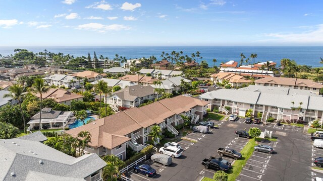 75-6081 Alii Dr Unit V106, Kailua-Kona, HI 96740 - aerial perspective of suburban area featuring a large body of water