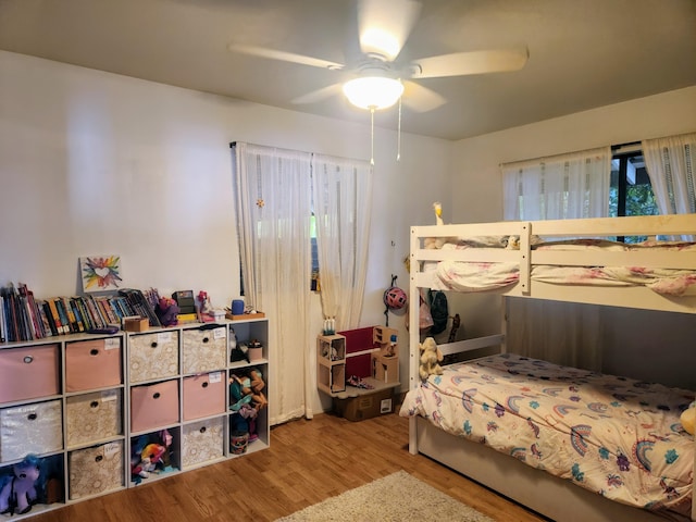 87-3207 Carissa Rd, Captain Cook, HI 96704 - bedroom featuring wood finished floors and ceiling fan