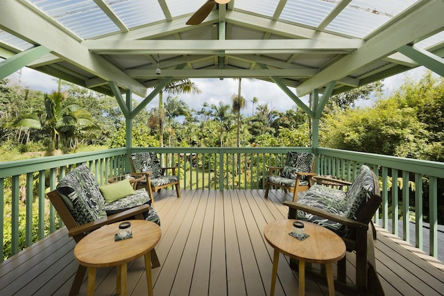 13-3571 Pomaikai St, Pahoa, HI 96778 - view of wooden terrace