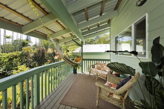 13-3571 Pomaikai St, Pahoa, HI 96778 - view of deck