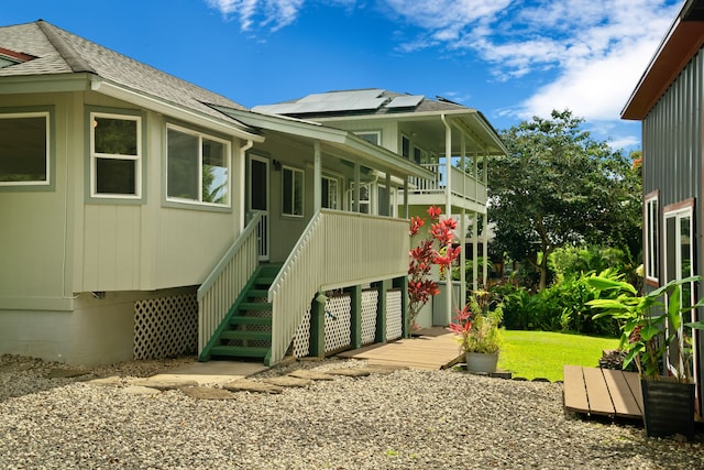 6450 Olohena Rd, Kapaa, HI 96746 - back of house with a shingled roof