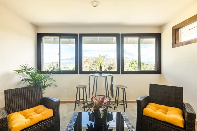 64-740 Punakea Pl, Kamuela, HI 96743 - living area featuring baseboards and carpet flooring