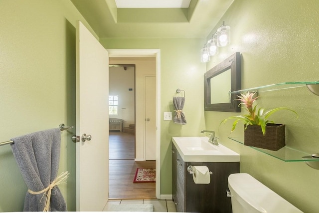 64-740 Punakea Pl, Kamuela, HI 96743 - half bath with vanity and wood finished floors