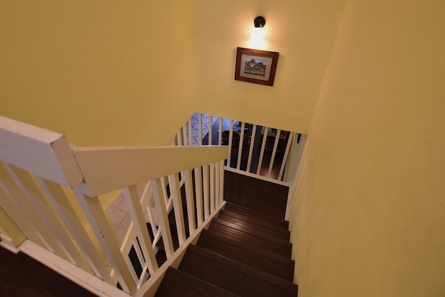 68-3840 Lua Kula St Unit D200, Waikoloa, HI 96738 - staircase featuring hardwood / wood-style flooring