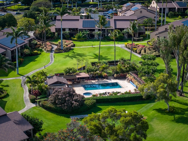 68-3840 Lua Kula St Unit D200, Waikoloa, HI 96738 - aerial perspective of suburban area featuring a pool area