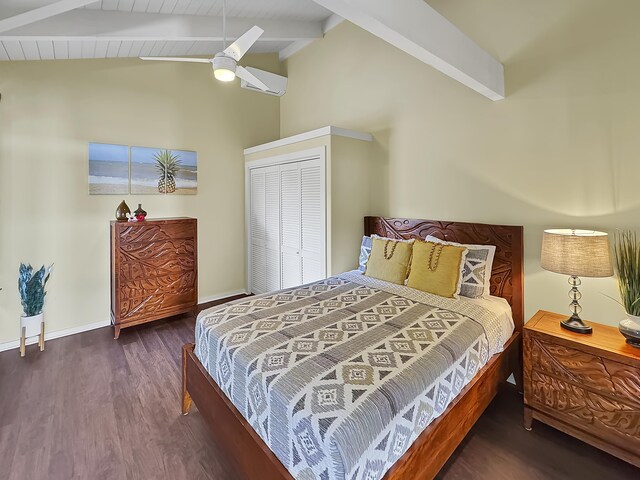 78-6825 Keaupuni St, Kailua-Kona, HI 96740 - bedroom featuring wood finished floors, baseboards, and a ceiling fan