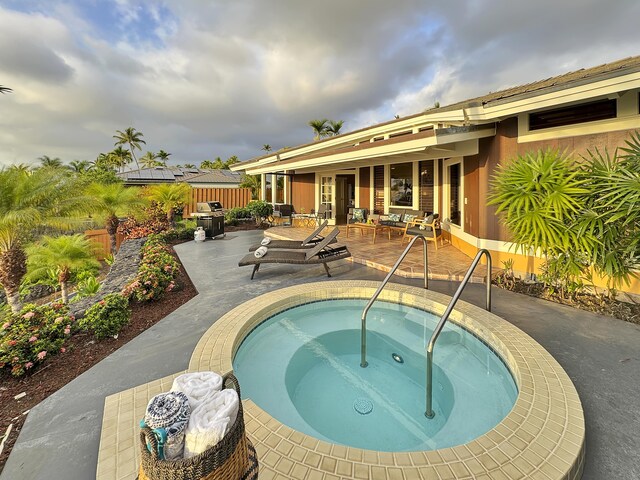 78-6825 Keaupuni St, Kailua-Kona, HI 96740 - view of pool with a patio area, an in-ground hot tub, and a swimming pool