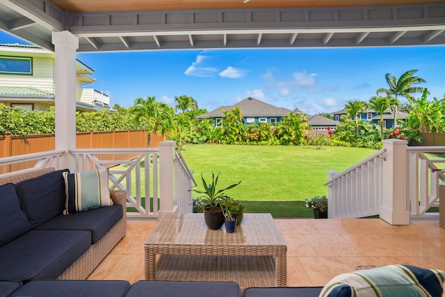 2344 Halalii Pl, Koloa, HI 96756 - view of patio / terrace featuring an outdoor living space