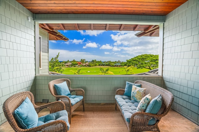 2739 Uluwehi St, Koloa, HI 96756 - balcony featuring golf course view and an outdoor living space