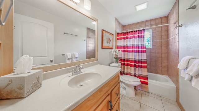 3780 Edward Rd Unit 5301, Princeville, HI 96722 - full bath featuring tile patterned flooring, vanity, toilet, and shower / tub combo