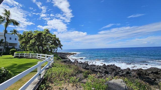 75-6040 Alii Dr Unit 504, Kailua-Kona, HI 96740 - water view featuring local beach