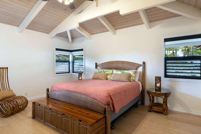 78-6846 Keaupuni St, Kailua-Kona, HI 96740 - bedroom with light wood-style floors, wooden ceiling, and baseboards
