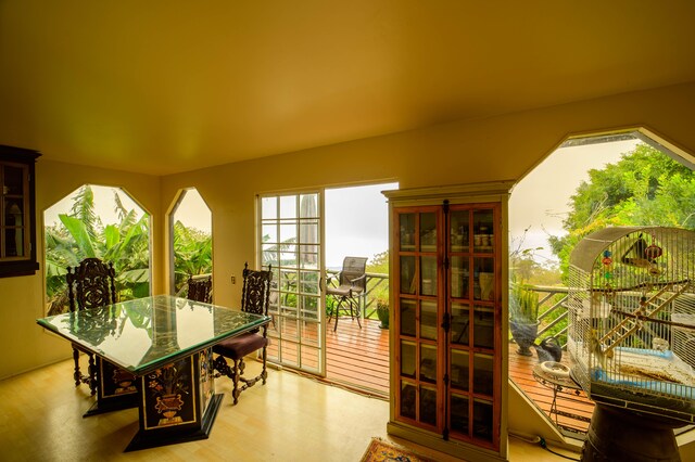 2239 Upper Kanaio Rd, Kula, HI 96790 - dining room with wood finished floors