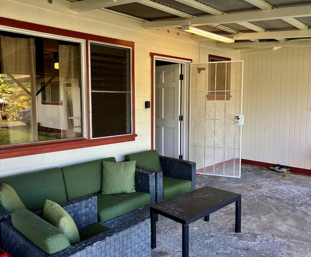 49 Kuhilani St, Hilo, HI 96720 - view of patio featuring an outdoor hangout area