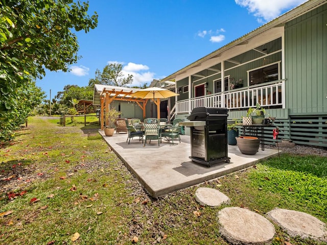 1174 Ainalako Rd, Hilo, HI 96720 - view of patio / terrace with grilling area