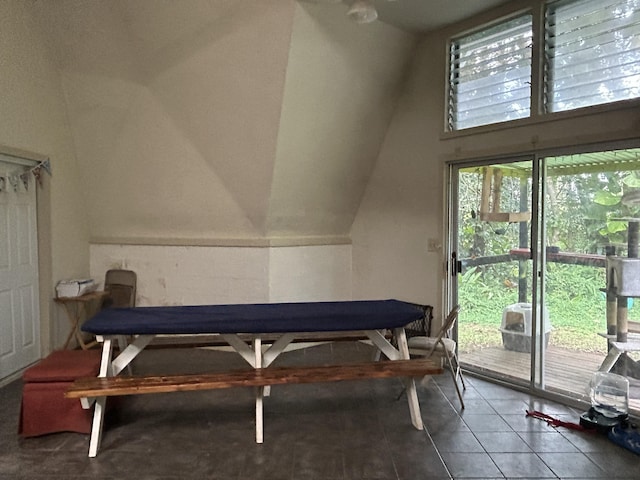 15-1672 28th Ave, Keaau, HI 96749 - dining area featuring lofted ceiling and tile patterned floors