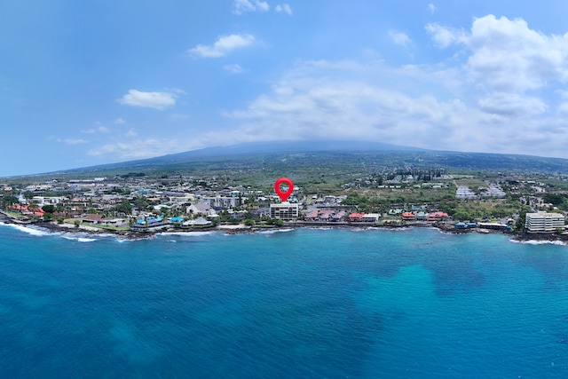 75-5782 Kuakini Hwy Unit 504, Kailua-Kona, HI 96740 - drone / aerial view of a water and mountain view