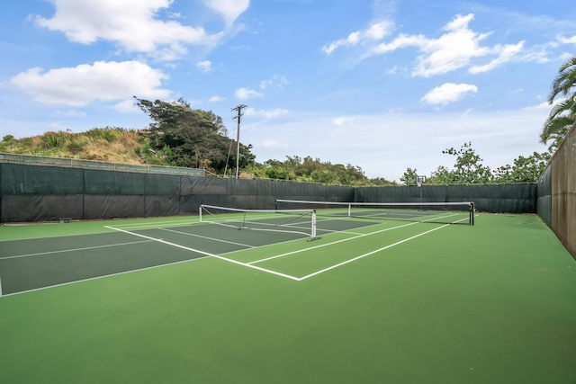 3411 Wilcox Rd Unit Aiii9, Lihue, HI 96766 - view of tennis court with community basketball court