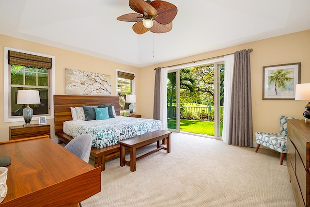 78-106 Holuakai St, Kailua-Kona, HI 96740 - bedroom featuring light carpet and ceiling fan