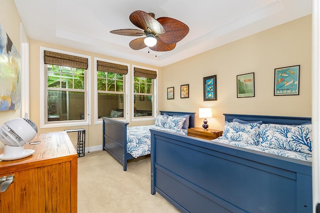 78-106 Holuakai St, Kailua-Kona, HI 96740 - bedroom featuring light colored carpet and a raised ceiling