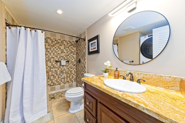 68-3840 Lua Kula St Unit H100, Waikoloa, HI 96738 - full bath featuring vanity, toilet, a tile shower, and tile patterned floors