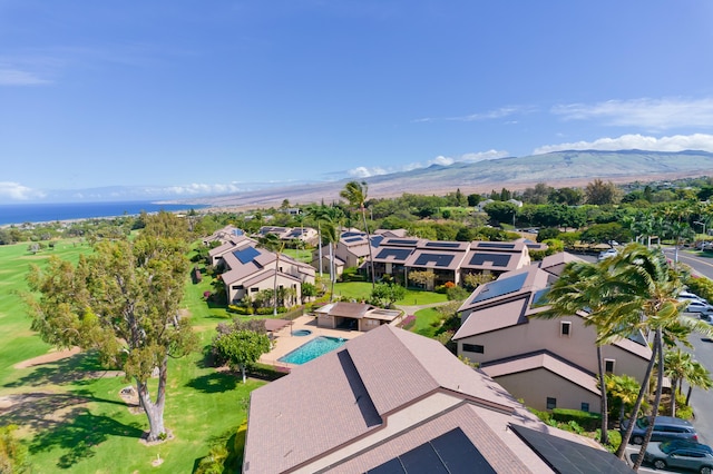 68-3840 Lua Kula St Unit H100, Waikoloa, HI 96738 - aerial view of residential area featuring mountains and a pool area