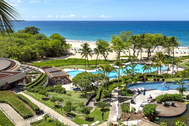 62-3614 Lolii Way Unit E-2, Kamuela, HI 96743 - aerial view of a nearby body of water and a pool area