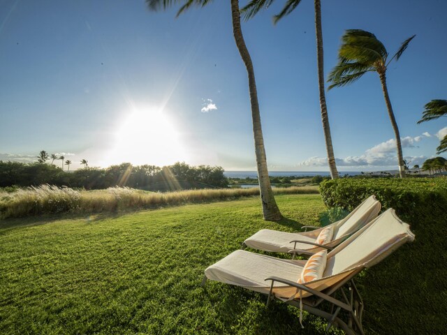 62-3614 Lolii Way Unit E-2, Kamuela, HI 96743 - view of grassy yard featuring a water view