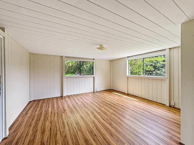 94-2664 Lorenzo Rd, Naalehu, HI 96772 - unfurnished room featuring wood finished floors and wooden walls