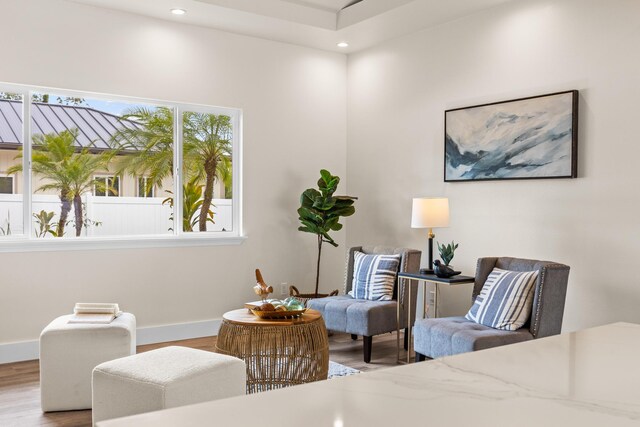 16-2072 Bamboo Dr, Pahoa, HI 96778 - sitting room featuring wood finished floors, recessed lighting, and baseboards