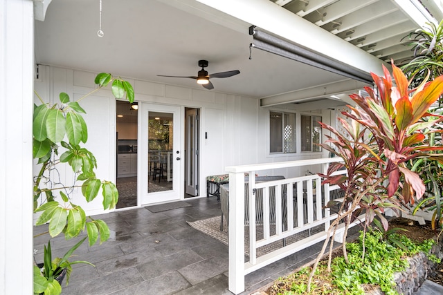 73-1238 Kaiminani Dr, Kailua-Kona, HI 96740 - doorway to property with a ceiling fan