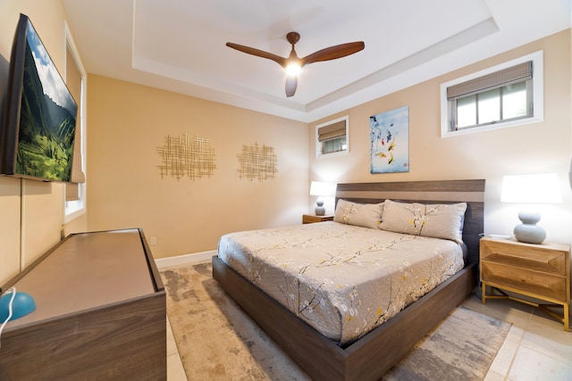 78-120 Holuakai St, Kailua-Kona, HI 96740 - bedroom with a tray ceiling and ceiling fan