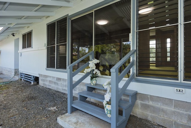 27-296 Kaieie Rd, Papaikou, HI 96781 - doorway to property with crawl space