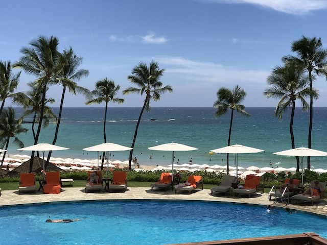 62-3600 Amaui Pl Unit F102, Kamuela, HI 96743 - swimming pool with a water view