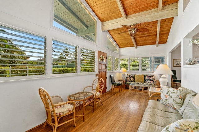 4620 Anolani St, Kapaa, HI 96746 - sunroom with wooden ceiling, healthy amount of natural light, and wood-type flooring