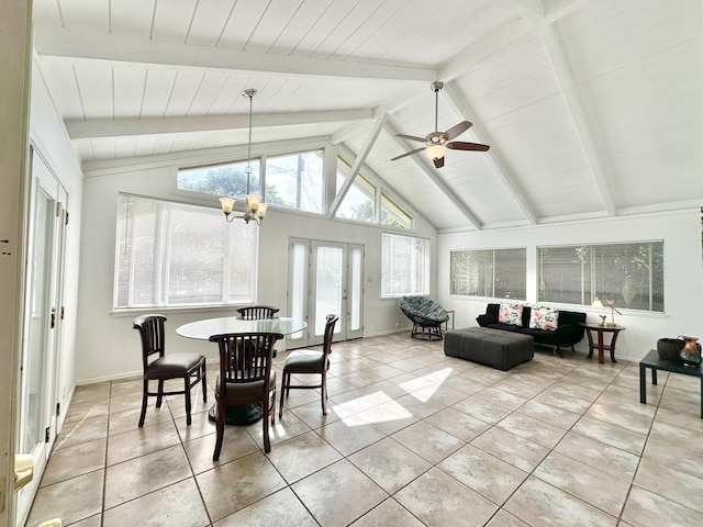 15-240 N Puni Makai Loop, Pahoa, HI 96778 - sunroom / solarium with french doors and a chandelier