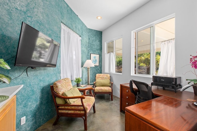 73-1125 Hamanamana St, Kailua-Kona, HI 96740 - office area featuring finished concrete floors