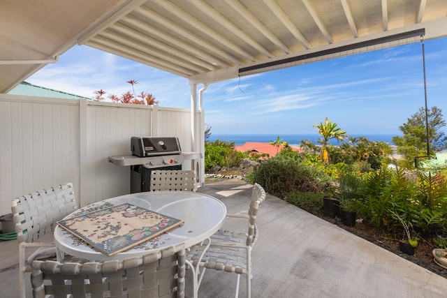 73-1125 Hamanamana St, Kailua-Kona, HI 96740 - view of patio / terrace with grilling area and outdoor dining space
