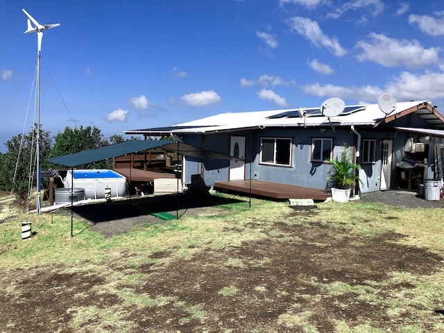 92-8744 Trade Wind Blvd, Ocean View, HI 96737 - back of house featuring a deck