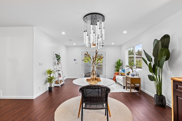 16-2097 Azure Dr, Pahoa, HI 96778 - dining area featuring wood finished floors, recessed lighting, and baseboards