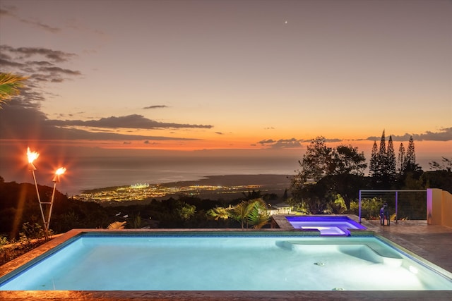 75-2620 Keopu Lani Rd, Holualoa, HI 96725 - view of swimming pool with a pool with connected hot tub