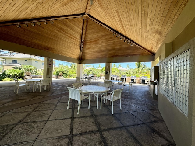 69-1010 Keana Pl Unit B101, Waikoloa, HI 96738 - view of patio / terrace featuring outdoor dining area and a gazebo