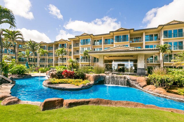 4-820 Kuhio Hwy Unit A101, Kapaa, HI 96746 - view of community pool