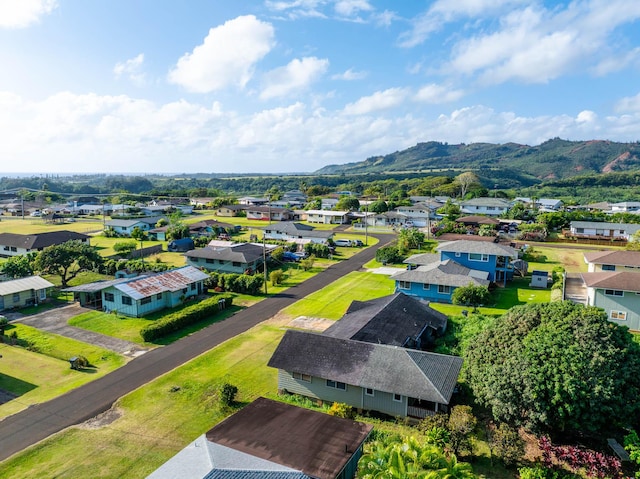 267 Hookipa Rd, Kapaa, HI 96746 - aerial perspective of suburban area with a mountain backdrop