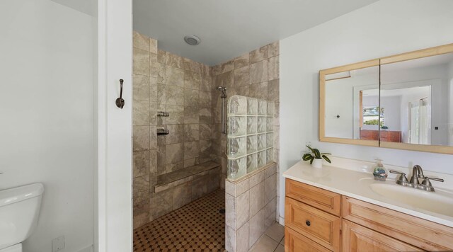 267 Hookipa Rd, Kapaa, HI 96746 - bathroom featuring a walk in shower, vanity, and toilet