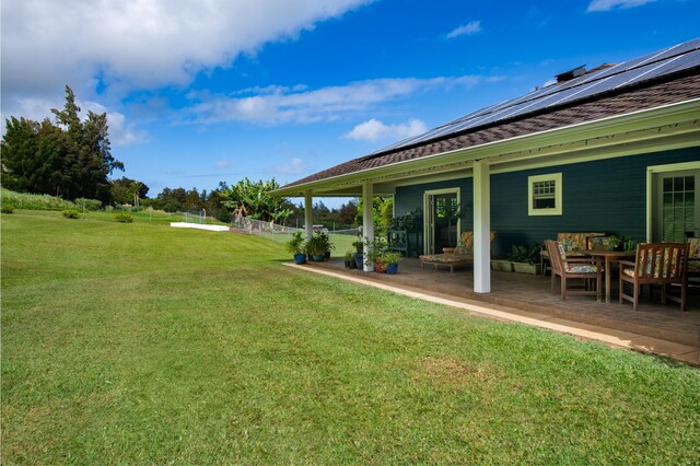 54-2319 Kynnersley Rd, Kapaau, HI 96755 - view of green lawn featuring outdoor dining area