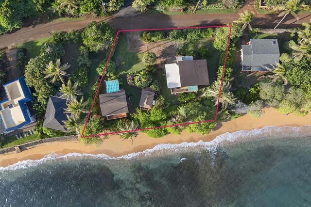 4934 Aliomanu Rd, Anahola, HI 96703 - aerial view of property's location featuring property parcel outlined