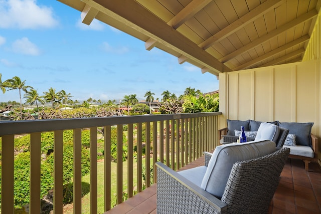 1870 Hoone Rd Unit 600, Koloa, HI 96756 - balcony featuring outdoor lounge area